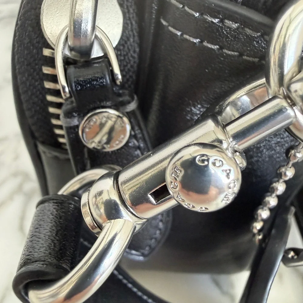 Coach Dakota Crossbody Bag Black Leather w/ box, NWT